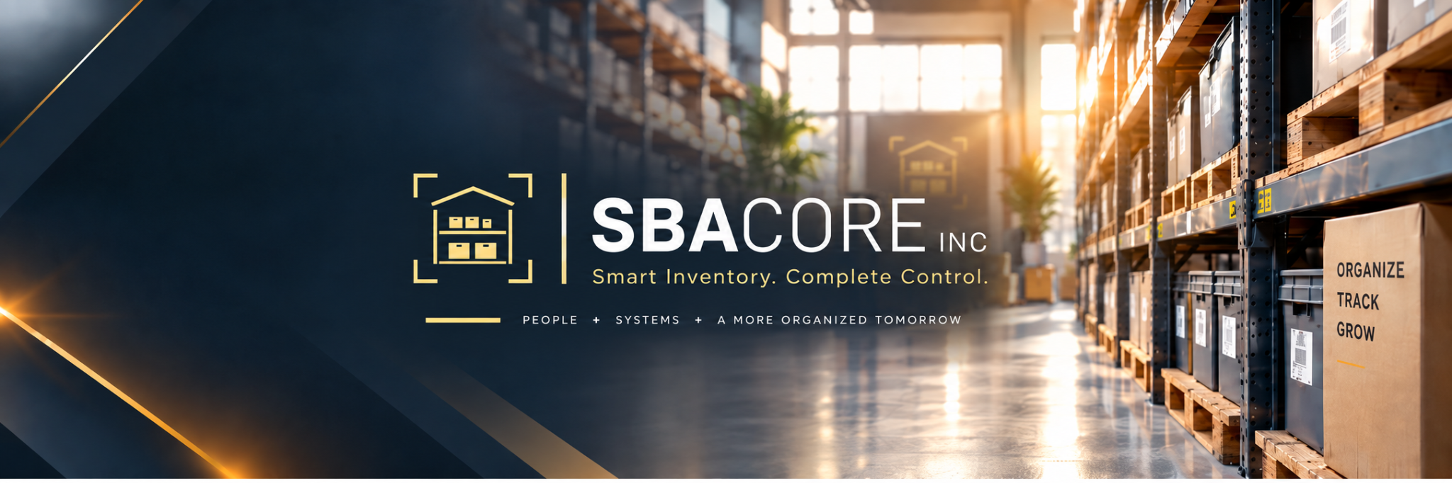 SBA CORE warehouse banner